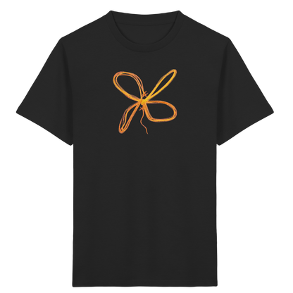 Curryfarbener Schleifenknoten für Kinder - Kinder Bio T-Shirt