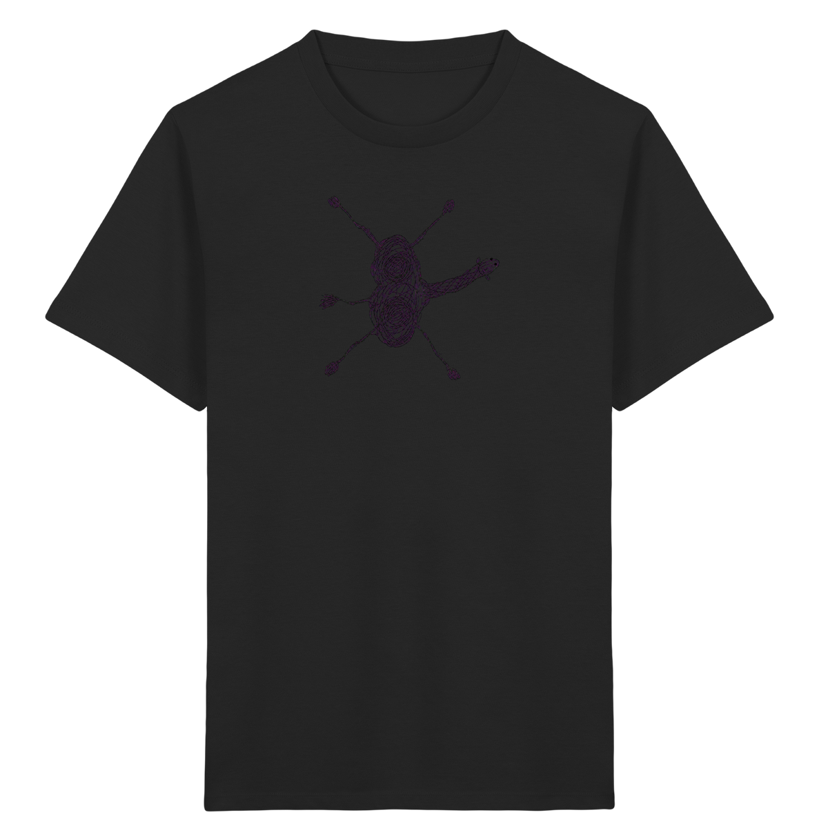 Kamel von oben gezeichnet - Kinder Bio T-Shirt Vorderseite