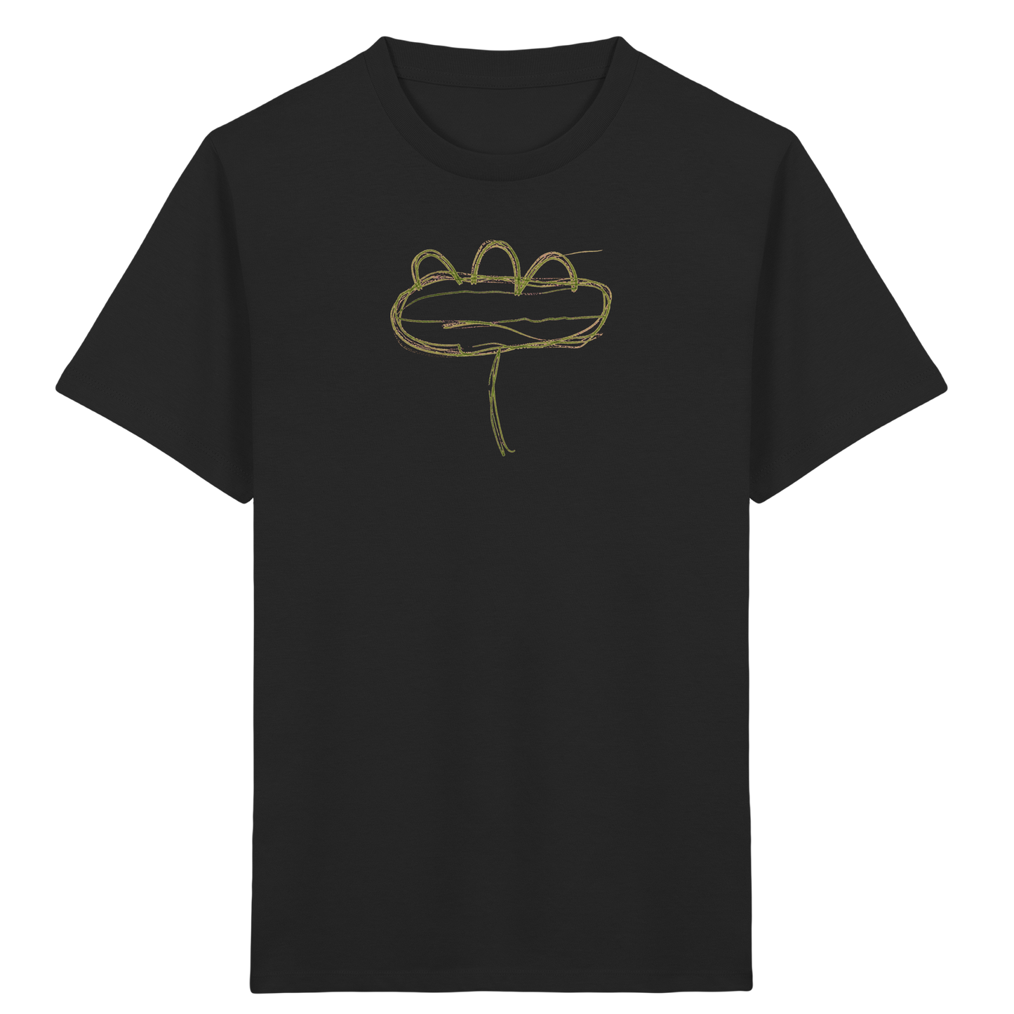 Moosgrüne Linieninsel Kinder T-Shirt - Kinder Bio T-Shirt