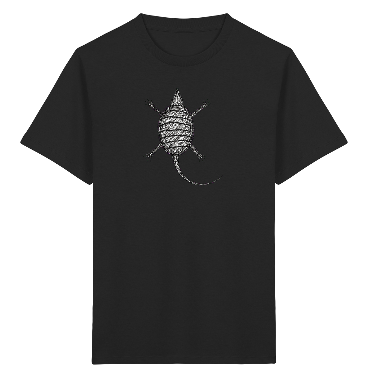 Gürteltier von oben - Kinder Bio T-Shirt Vorderseite