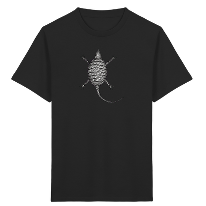 Gürteltier von oben - Kinder Bio T-Shirt Vorderseite