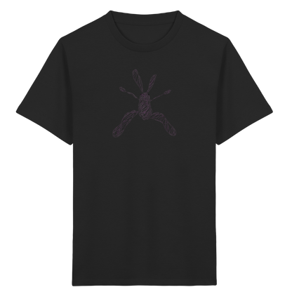 Hase von oben - Kinder Bio T-Shirt Vorderseite