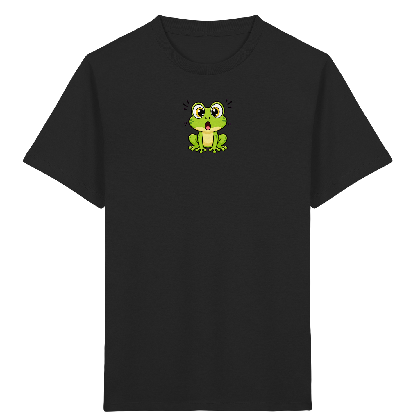 Überraschter Frosch: Kinder T-Shirt Grün - Kinder Bio T-Shirt