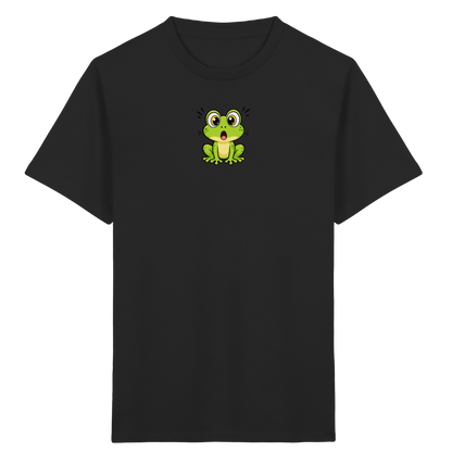 Überraschter Frosch: Kinder T-Shirt Grün - Kinder Bio T-Shirt