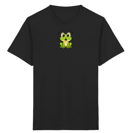 Überraschter Frosch: Kinder T-Shirt Grün - Kinder Bio T-Shirt