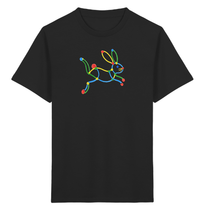 Farbpunkt Hase Kinder Shirt - Kinder Bio T-Shirt Vorderseite