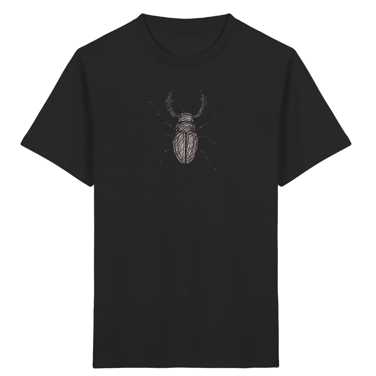 Hirschkäfer von oben - Kinder Bio T-Shirt Vorderseite