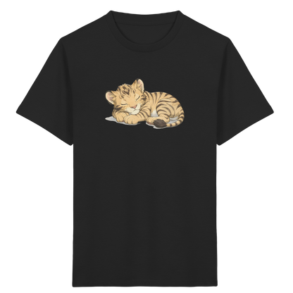 Schlafendes Tigerjunges Kinder T-Shirt - Kinder Bio T-Shirt