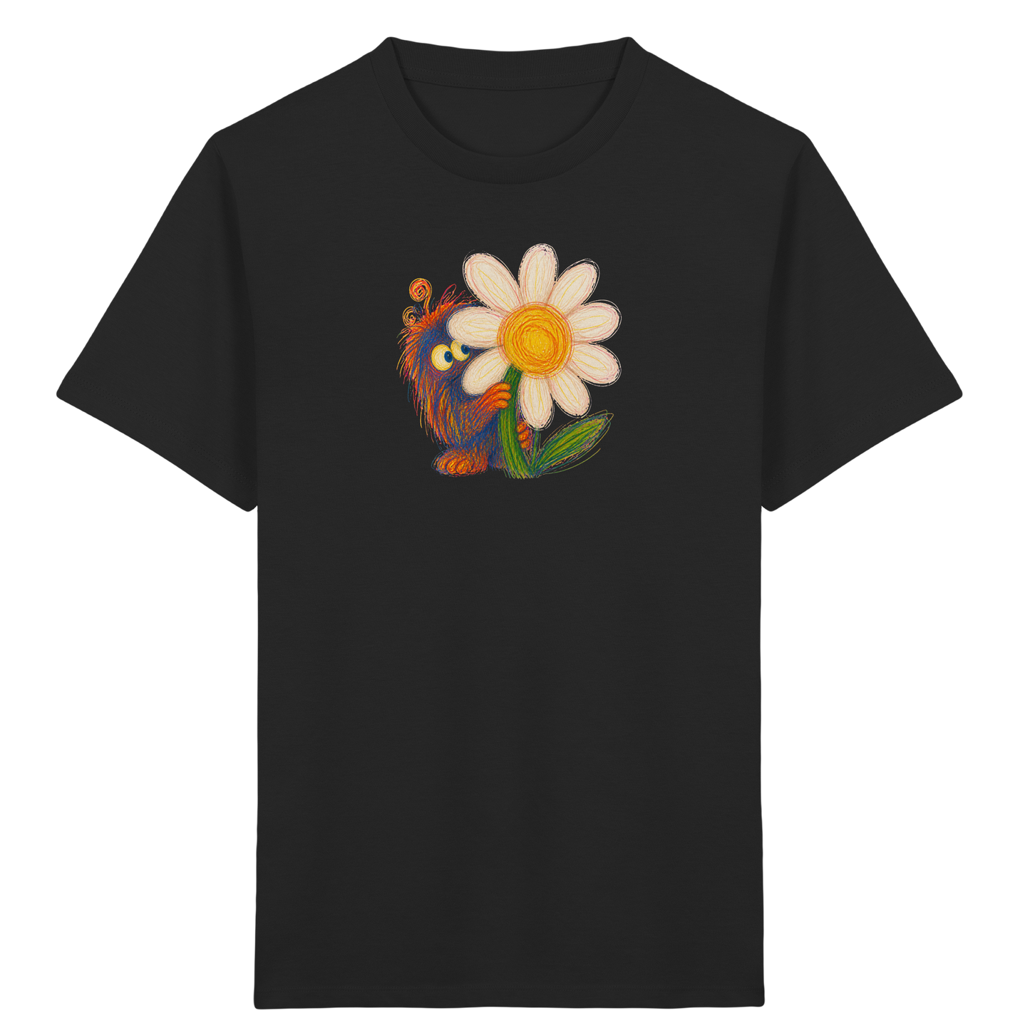 Gänseblümchen Monster Kinder T-Shirt - Kinder Bio T-Shirt