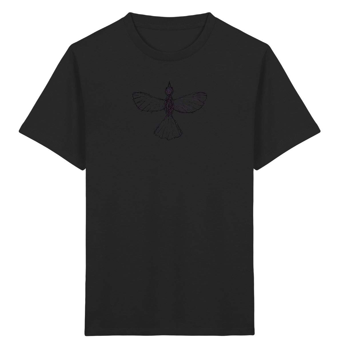 Vogel von oben - Kinder Bio T-Shirt Vorderseite