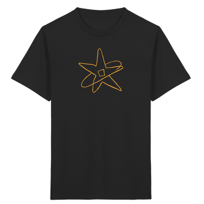 Goldgelber Wackelstern für Kinder - Kinder Bio T-Shirt