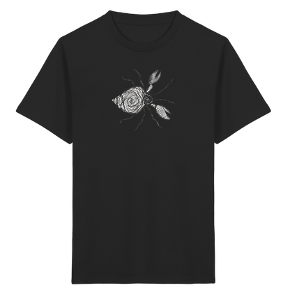 Einsiedlerkrebs von oben gezeichnet - Kinder Bio T-Shirt Vorderseite