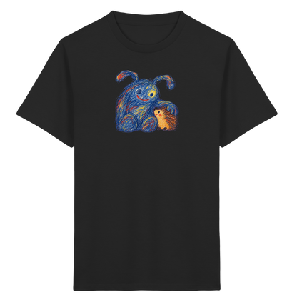 Igelkumpel Monster Freundschaft - Kinder Bio T-Shirt Vorderseite