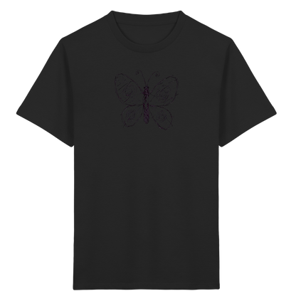 Schmetterling von oben - Kinder Bio T-Shirt Vorderseite