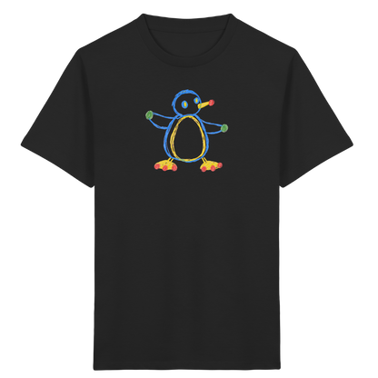 Farbpunkt Pinguin Kinder Shirt - Kinder Bio T-Shirt Vorderseite