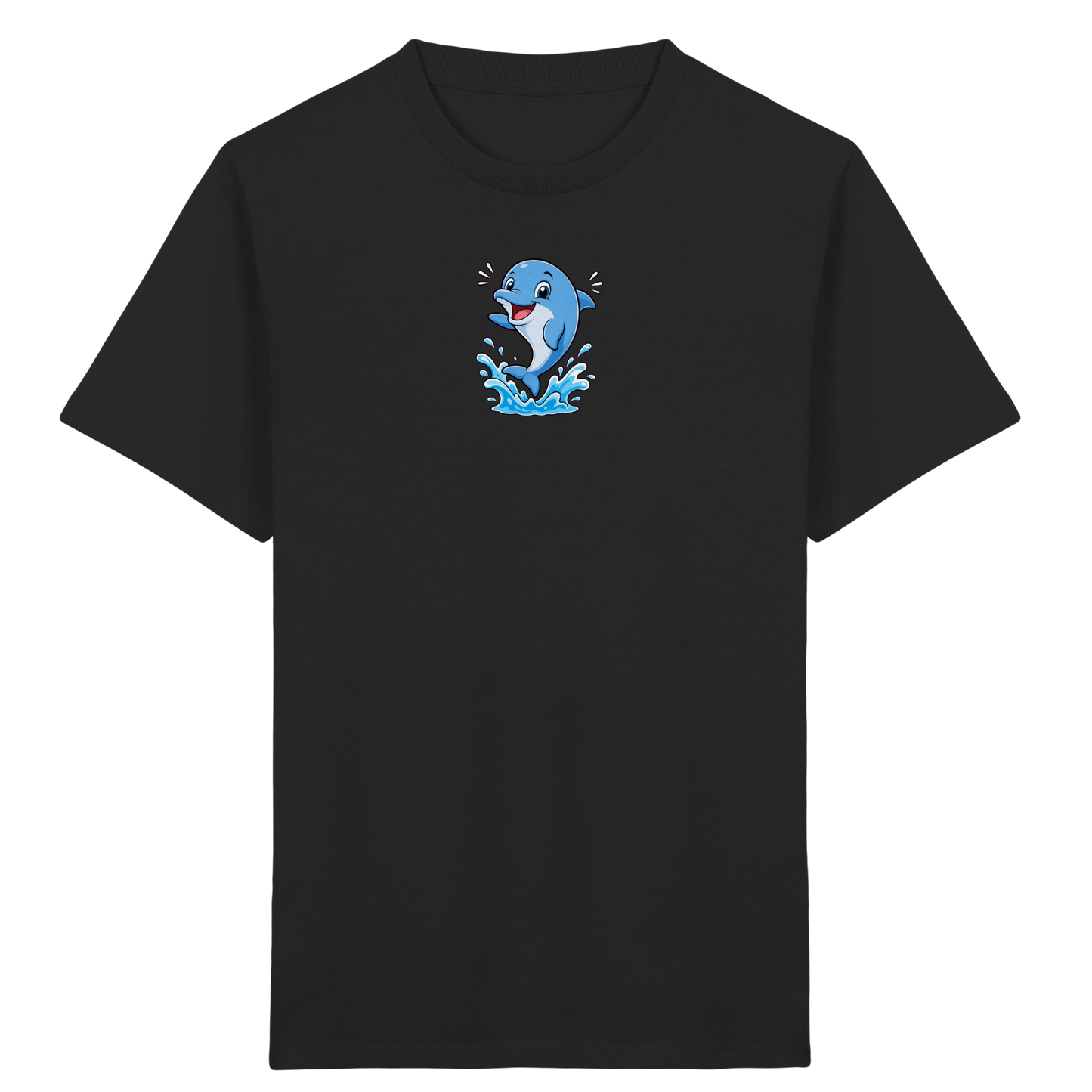 Fröhlicher Delphin: Springendes T-Shirt für Kinder - Kinder Bio T-Shirt