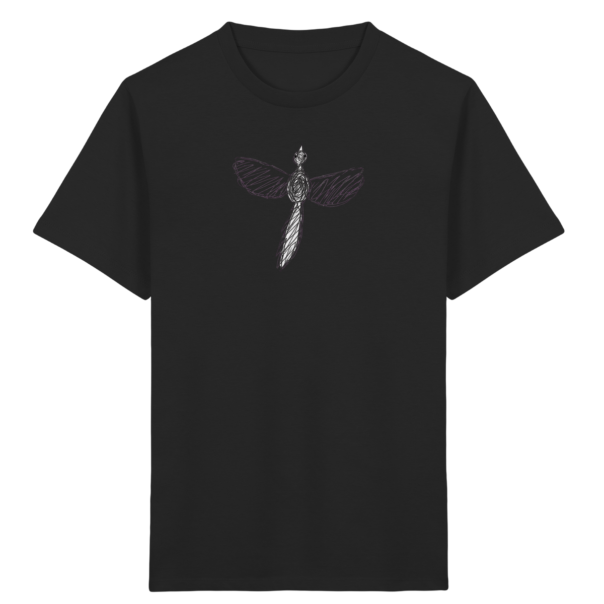 Fasan von oben gezeichnet - Kinder Bio T-Shirt Vorderseite