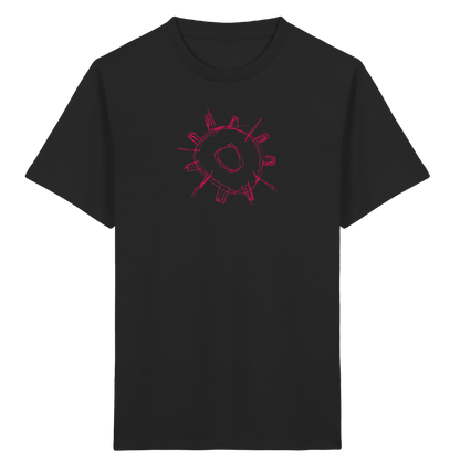 Karminrotes Zackenrad Kinder T-Shirt - Kinder Bio T-Shirt