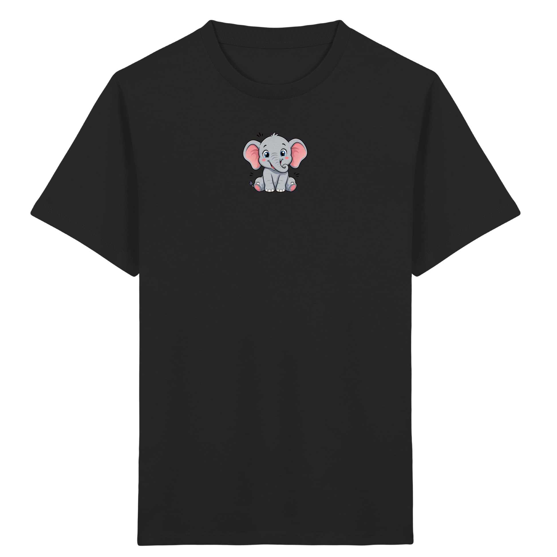 Niedlicher Elefant: Fröhliches Kinder-T-Shirt - Kinder Bio T-Shirt