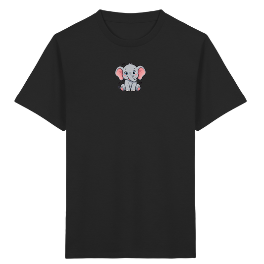 Niedlicher Elefant: Fröhliches Kinder-T-Shirt - Kinder Bio T-Shirt