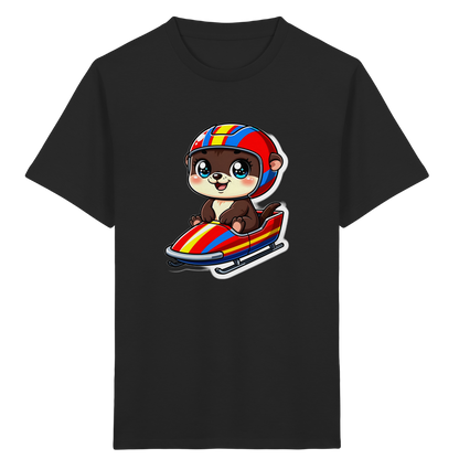 Otter im Bob – Kinder Bio-T-Shirt