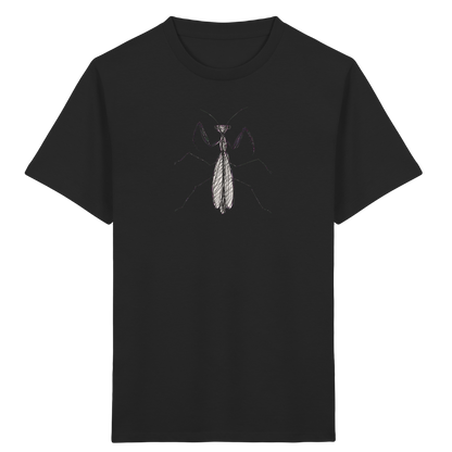 Gottesanbeterin von oben - Kinder Bio T-Shirt Vorderseite