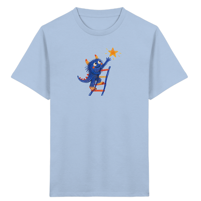 Monster auf der Sternenleiter - Kinder Bio T-Shirt