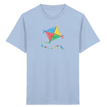 Bunter Drachen mit Knoten - Kinder Bio T-Shirt