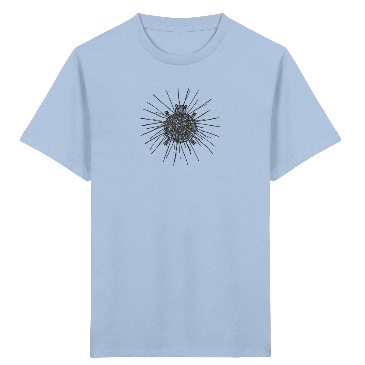 Stachelschwein von oben - Kinder Bio T-Shirt