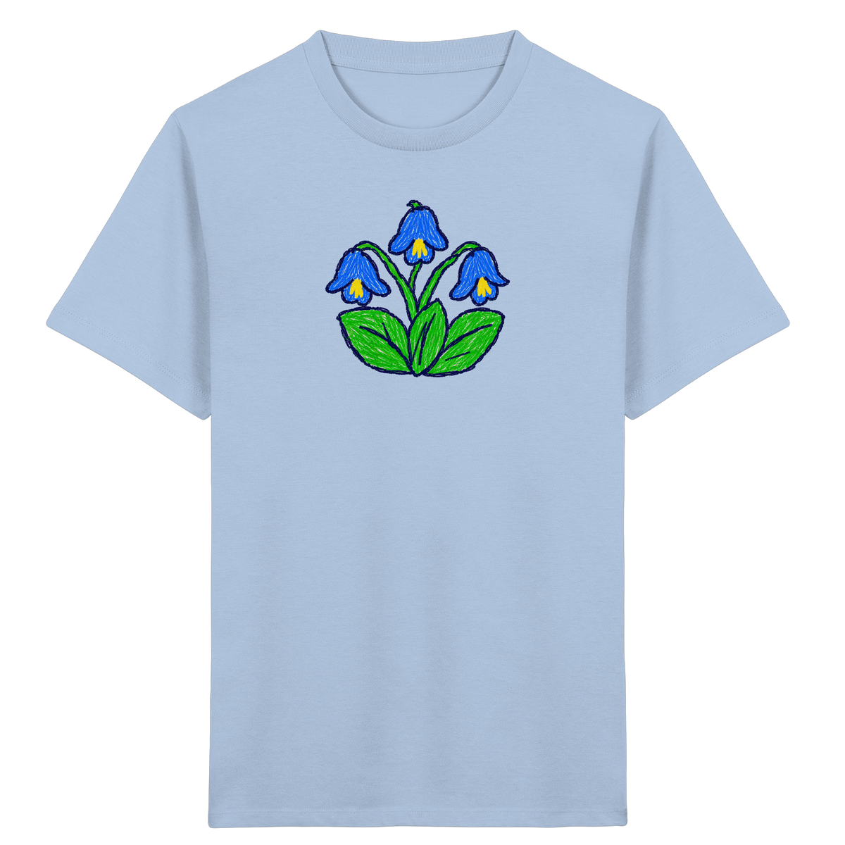 Kritzel Glockenblume Kinder Shirt - Kinder Bio T-Shirt