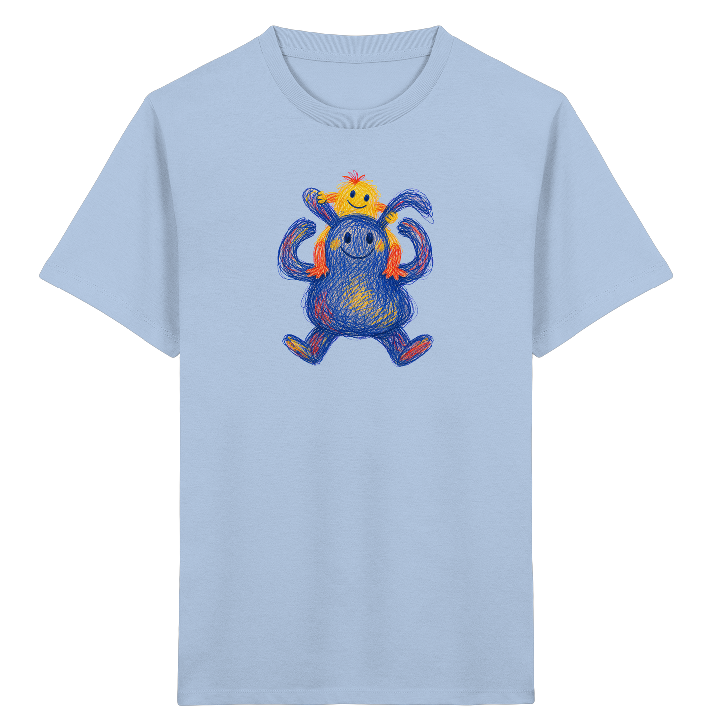 Huckepack Monster Kinder T-Shirt - Kinder Bio T-Shirt