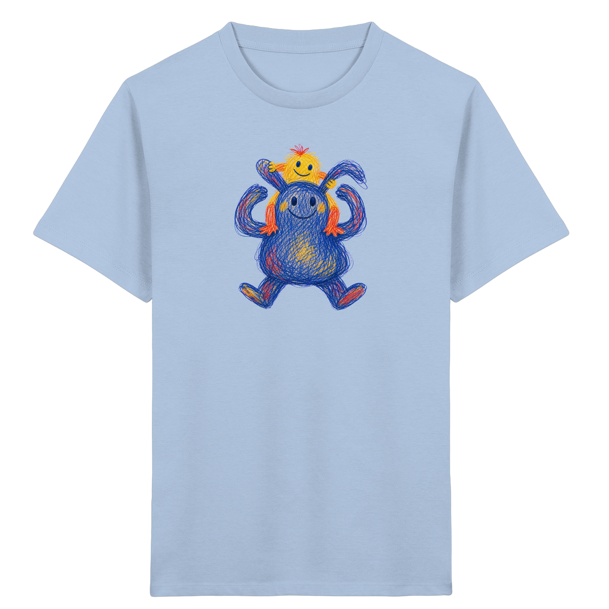 Huckepack Monster Kinder T-Shirt - Kinder Bio T-Shirt