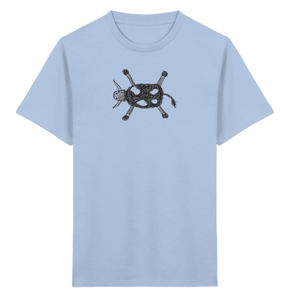 Kuh von oben gezeichnet - Kinder Bio T-Shirt