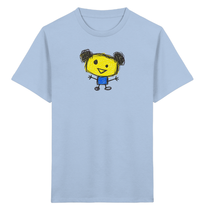 Kritzelkopf mit Doppeldutt - Kinder Bio T-Shirt