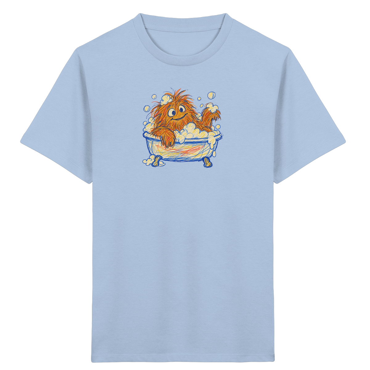 Badewannenzottel im Schaumbad - Kinder Bio T-Shirt