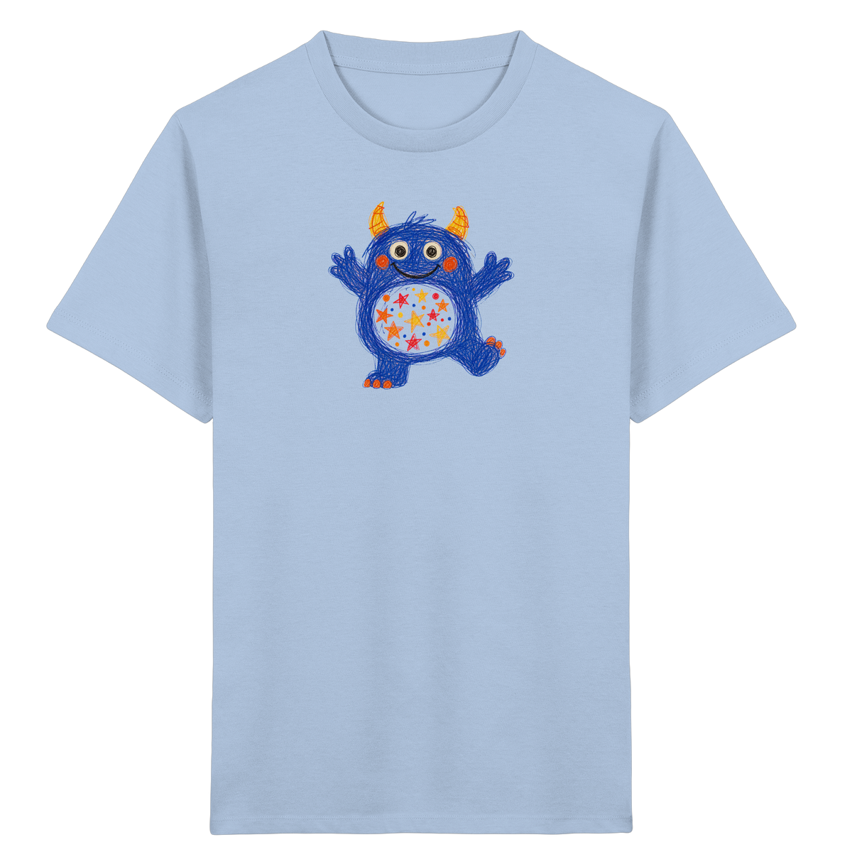 Funkelbauch Kritzelmonster Shirt - Kinder Bio T-Shirt