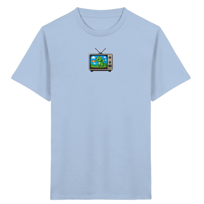 Pixel Drache im Retro TV Shirt - Kinder Bio T-Shirt