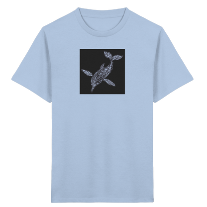 Delfin von oben - Kinder Bio T-Shirt