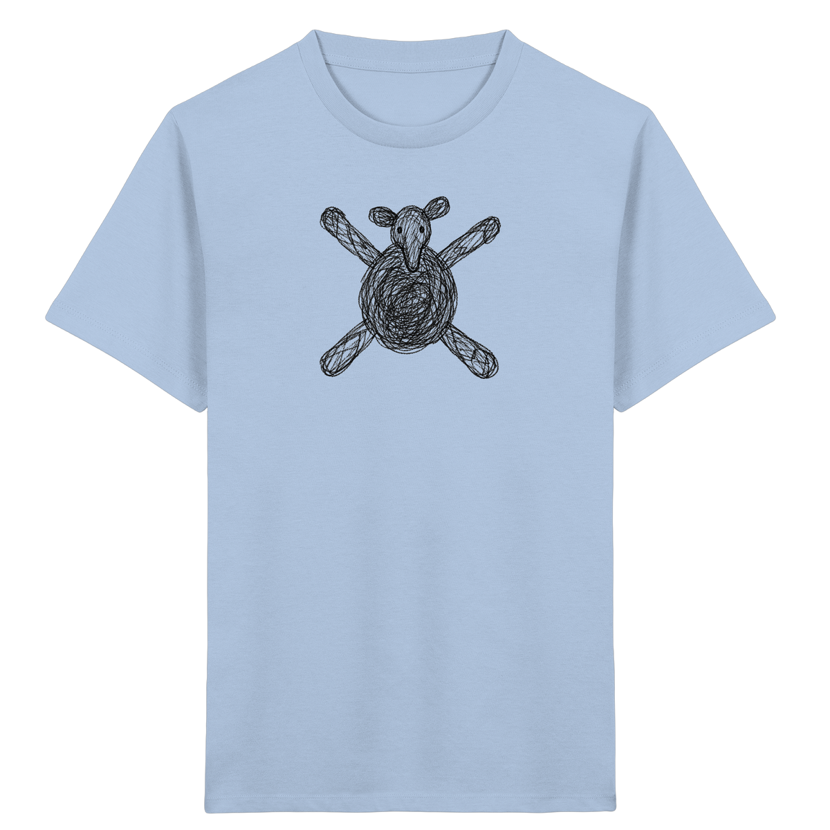Tapir von oben gezeichnet - Kinder Bio T-Shirt