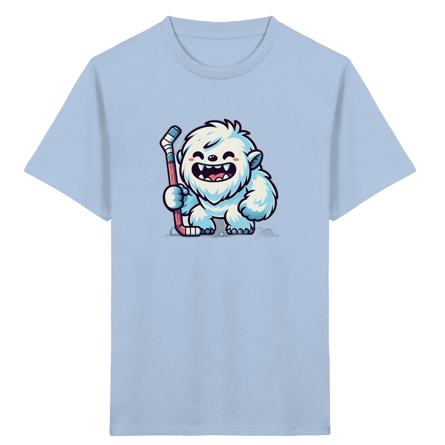Yeti Eishockey: Fröhliches Kinder T-Shirt