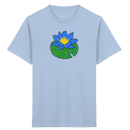 Kritzel Wasserlilie Kinder Shirt - Kinder Bio T-Shirt
