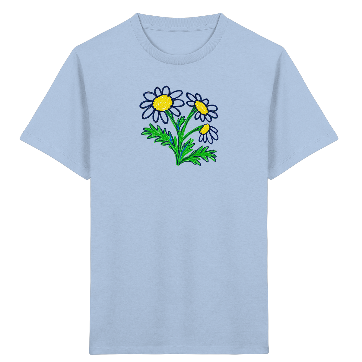 Kritzel-Kamille Kinder T-Shirt - Kinder Bio T-Shirt