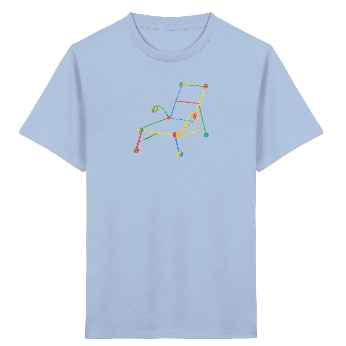 Bunte Liege mit Farbpunkten - Kinder Bio T-Shirt