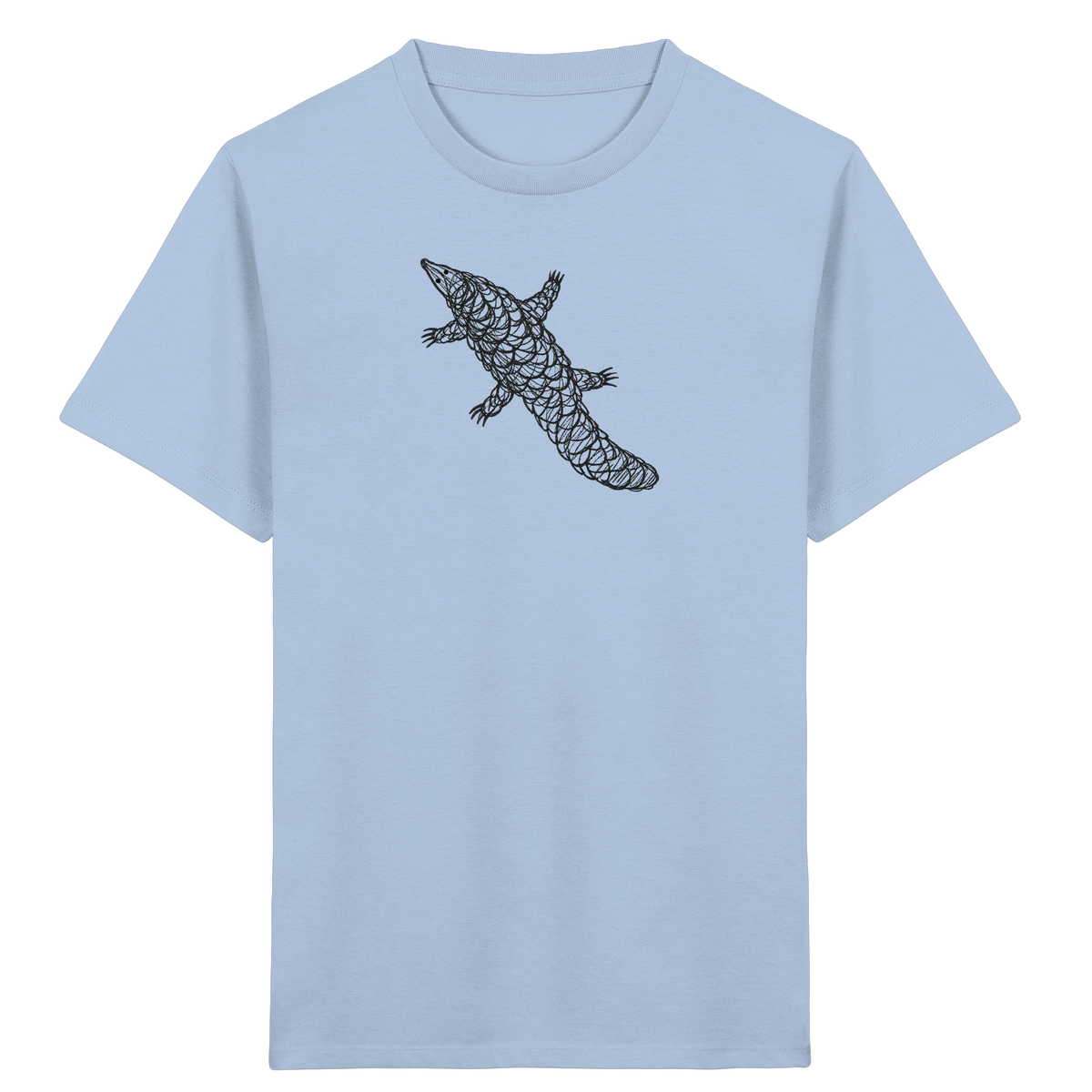 Schuppentier von oben - Kinder Bio T-Shirt