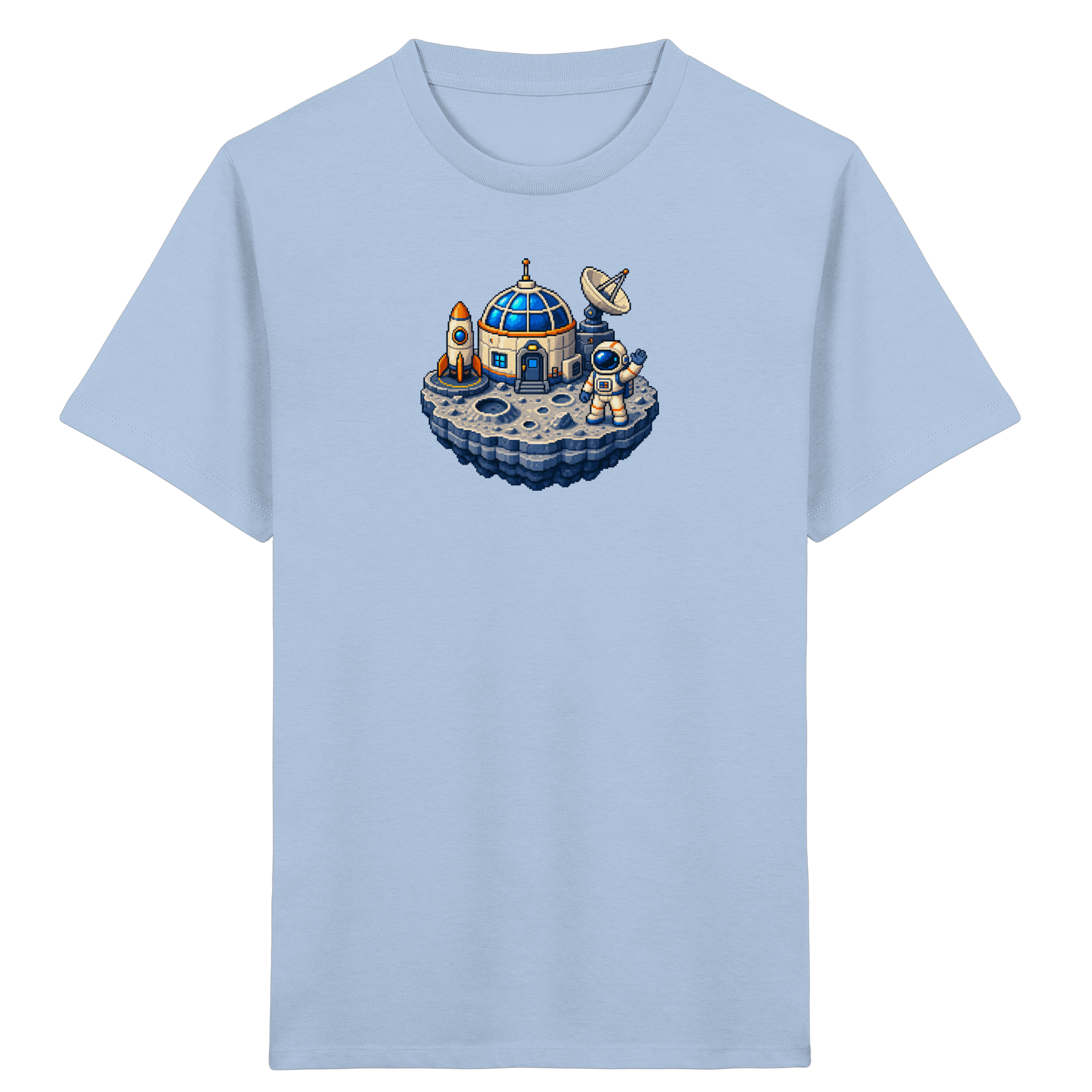 Pixel Mondbasis T-Shirt für Kinder