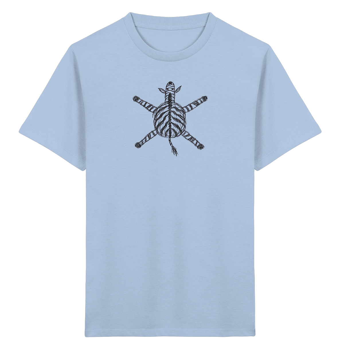 Zebra von oben - Kinder Bio T-Shirt