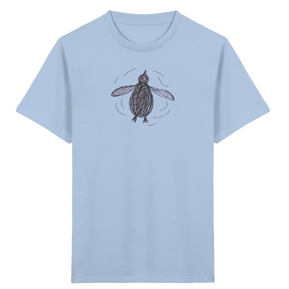 Pinguin von oben - Kinder Bio T-Shirt