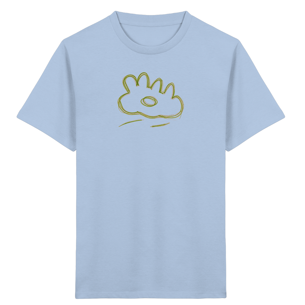 Grüne Wackelwolke Kinder T-Shirt - Kinder Bio T-Shirt