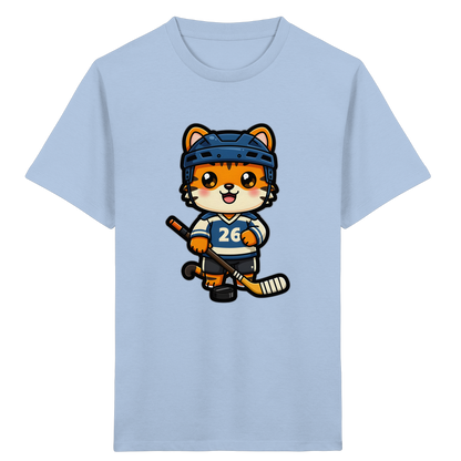 Tiger Eishockey Spieler Kinder T-Shirt - Kinder Bio T-Shirt