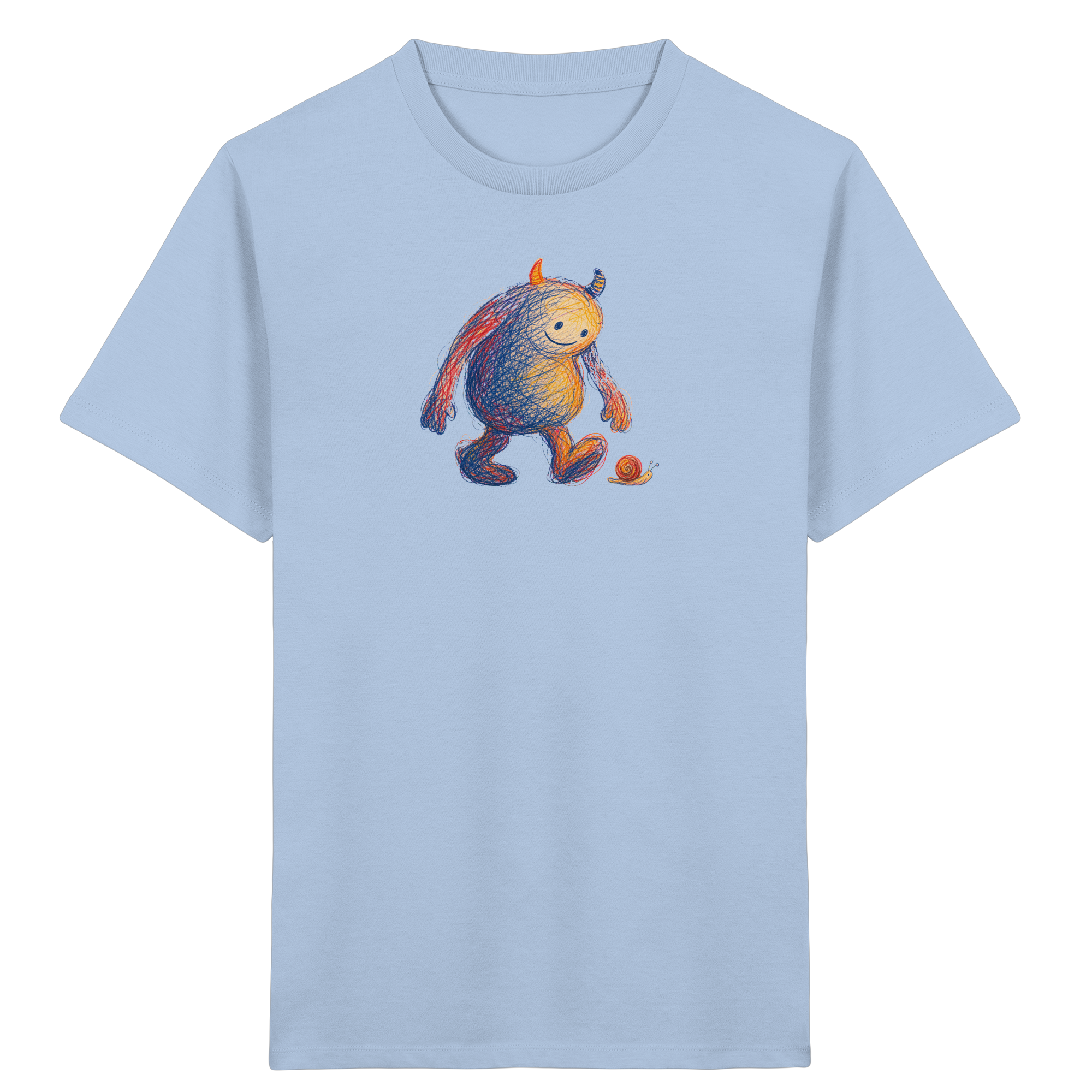 Schneckenfreund Monster Kinder T-Shirt